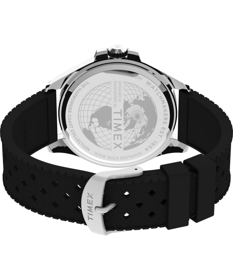 TW2V27200 Harborside Coast 43mm Rubber Strap Watch Caseback with Attachment Image