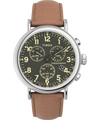 TW2V27500 Timex Standard Chronograph 41mm Leather Strap Watch Primary Image