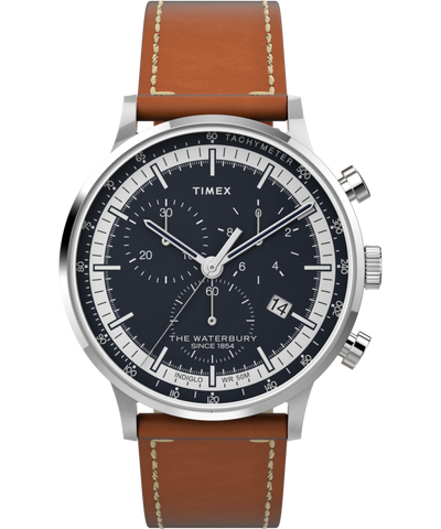 TW2V30800 Waterbury Classic Chronograph 40mm Leather Strap Watch Primary Image