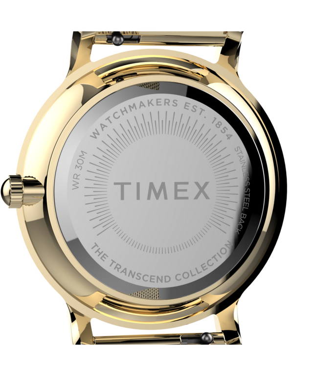 TW2V31100 Transcend™ 34mm Stainless Steel Mesh Band Watch Caseback Image