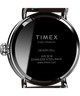 TW2V32800 Timex Standard x Peanuts Take Care 40mm Leather Strap Watch Caseback Image