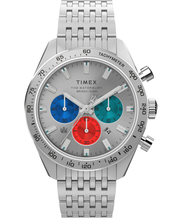 TW2V42400 Reloj Waterbury Cronógrafo de 41 mm con brazalete de acero inoxidable. Imagen principal