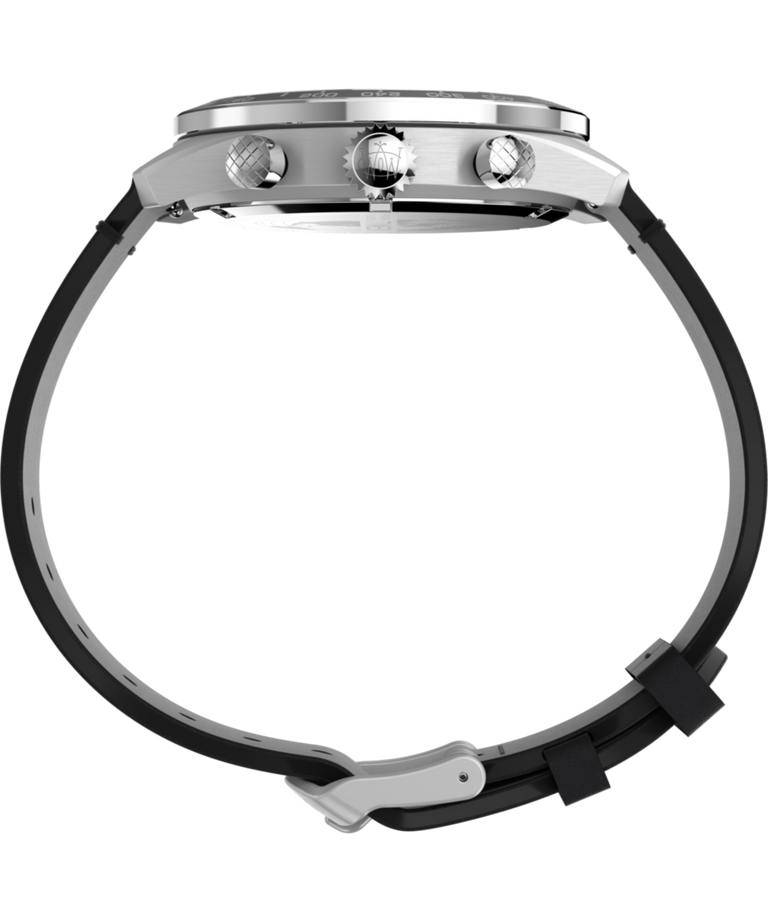 TW2V42500 Waterbury Cronógrafo de 41 mm con correa de piel: imagen de perfil del reloj
