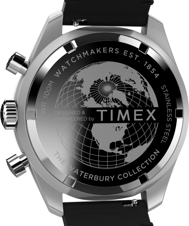 TW2V42500 Waterbury Cronógrafo de 41 mm con correa de piel: imagen del fondo de la caja del reloj