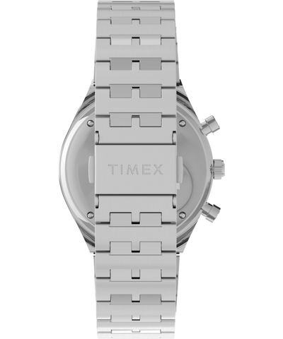 TW2V42600 Q Timex Chronograph 40mm Stainless Steel Bracelet Watch Strap Image