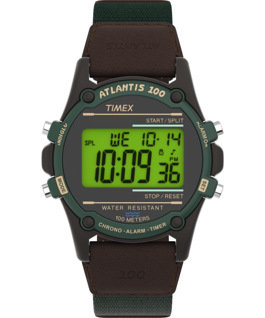 TW2V44300 Atlantis 40mm Fabric and Leather Strap Watch Primary Image