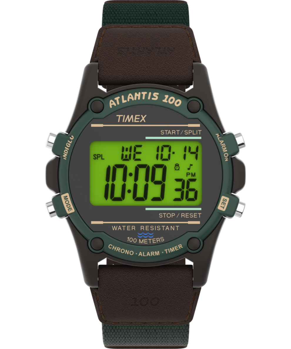 TW2V44300 Atlantis 40mm Fabric and Leather Strap Watch Primary Image