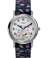 TW2V45900 Timex Weekender x Peanuts Floral 31mm Fabric Strap Watch Primary Image