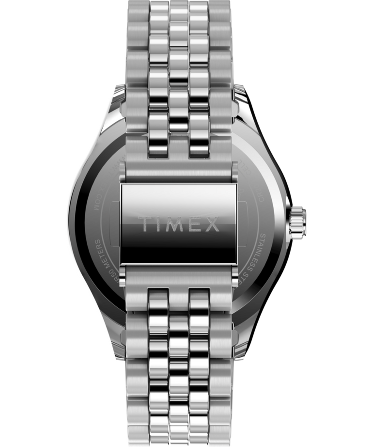 TW2V47400 Peanuts® x Timex Legacy 34mm Stainless Steel Bracelet Watch Strap Image