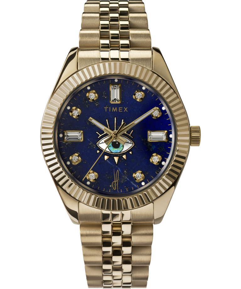 Timex x Jacquie Aiche Legacy Lapis Tribe Eye 36mm Watch