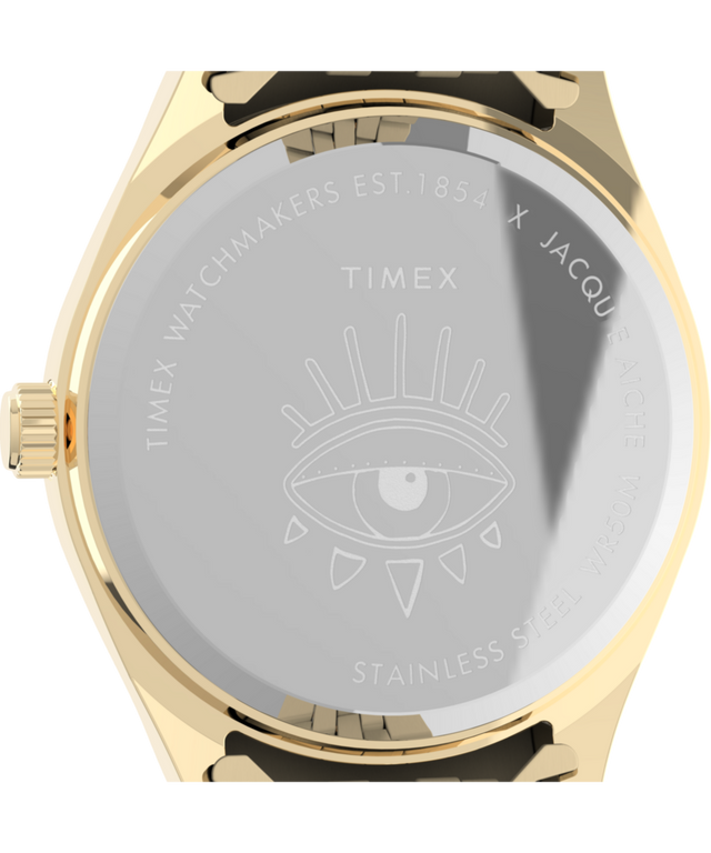 TW2V51800 Timex x Jacquie Aiche Legacy Lapis Tribe Eye 36mm Watch Caseback Image