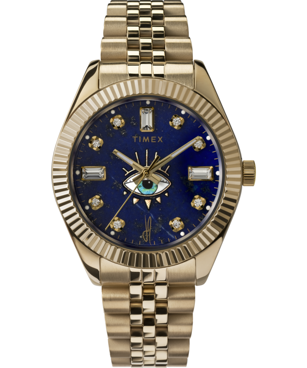 TW2V51800 Timex x Jacquie Aiche Legacy Lapis Tribe Eye 36mm Watch Primary Image