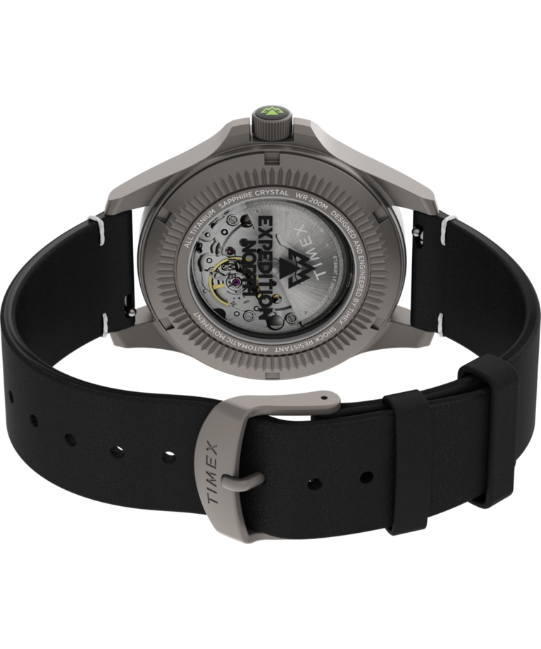 TW2V54000 Expedition® Field Post Titanium Automatic 41mm Eco-Friendly Leather Strap Watch Caseback with Attachment Image