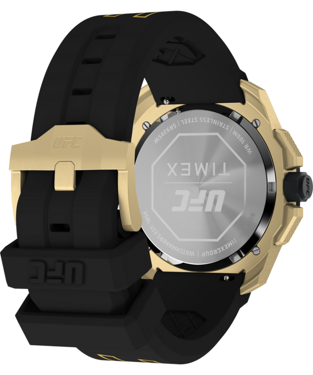 TW2V58500 Timex UFC Icon Chronograph 45mm Silicone Strap Watch Caseback with Attachment Image