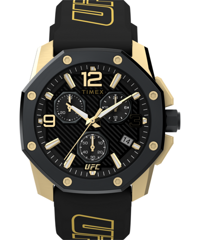 TW2V58500 Timex UFC Icon Chronograph 45mm Silicone Strap Watch Primary Image