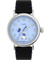 TW2V60300 Timex Standard x Peanuts Featuring Snoopy Graduation 40mm Leather Strap Watch Primary Image