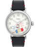 TW2V60500 Timex Standard x Peanuts Featuring Snoopy Fireworks 40mm Leather Strap Watch Primary Image