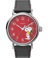 TW2V61100 Timex Standard x Peanuts Featuring Snoopy Holiday 40mm Leather Strap Watch Primary Image