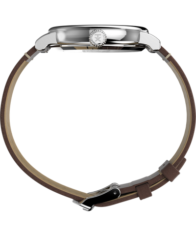 TW2V61200 Peanuts® x Timex Standard Featuring Snoopy at the Beach 40mm Leather Strap Watch Profile Image