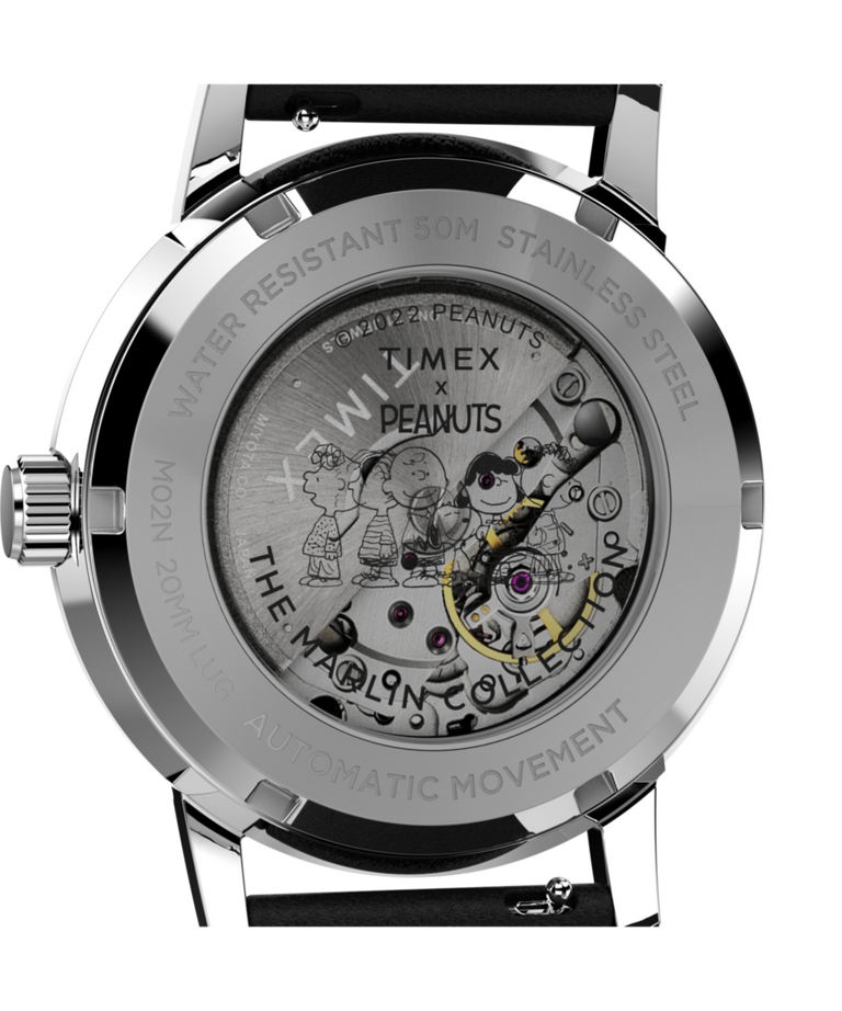 TW2V63100 Marlin® Automatic x Snoopy Easy Rider 40mm Leather Strap Watch Caseback Image