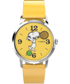 TW2V63300 Timex Marlin® Hand-Wound x Snoopy Tennis Reissue 34mm Leather Strap Watch Primary Image