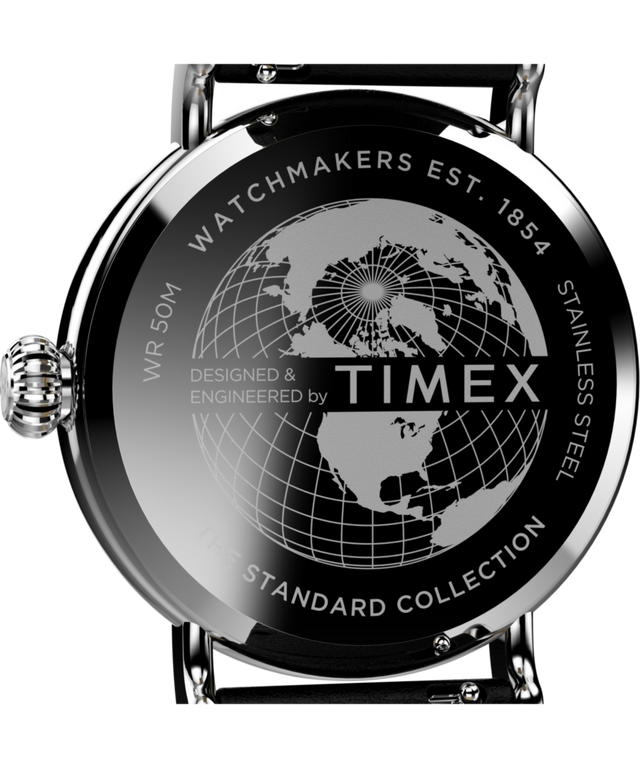 TW2V67500 Timex Standard Dia de los Muertos 40mm Leather Strap Watch Caseback Image