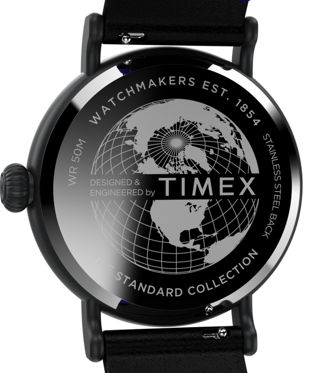 TW2V67600 Timex Waterbury Standard Dia de los Muertos 40mm Leather Strap Watch Caseback Image