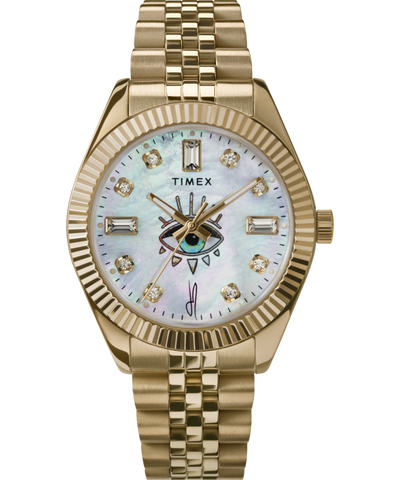 TW2V72600 Timex x Jacquie Aiche 36mm Stainless Steel Bracelet Watch Primary Image