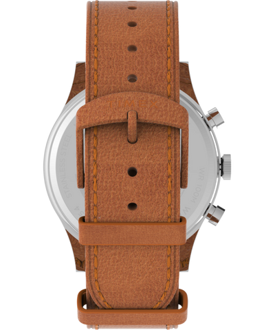 TW2V73900 Waterbury Traditional Chronograph 42mm Leather Strap Watch Strap Image