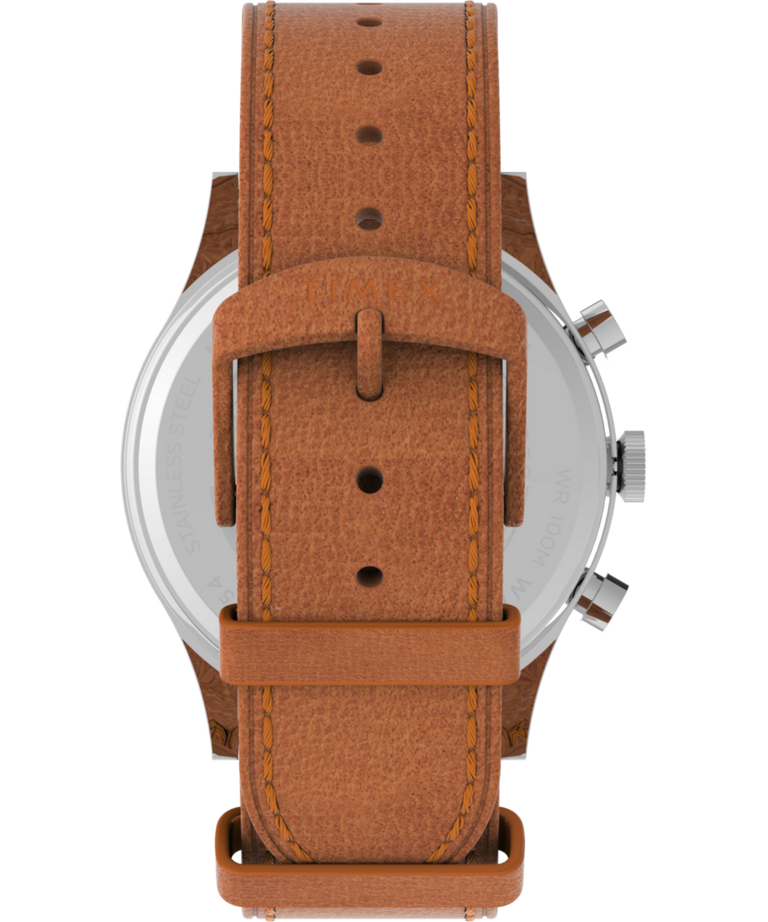 TW2V73900 Waterbury Traditional Chronograph 42mm Leather Strap Watch Strap Image