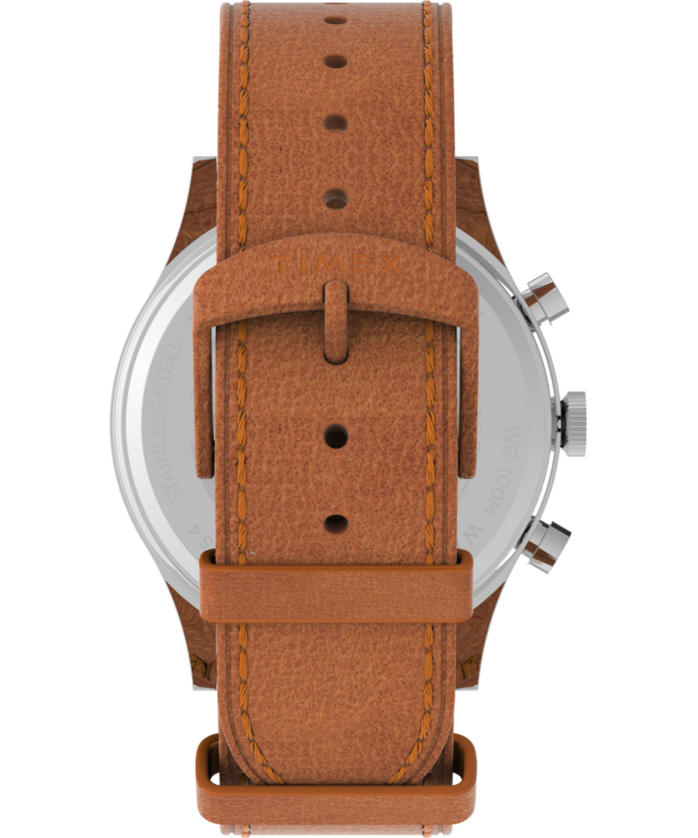 TW2V73900 Waterbury Traditional Chronograph 42mm Leather Strap Watch Strap Image