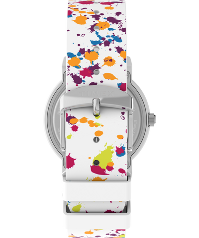 TW2V77600 Timex x Peanuts Rainbow Paint 36mm Silicone Strap Watch Strap Image