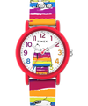 TW2V77700 Timex x Peanuts Rainbow Paint 36mm Silicone Strap Watch Primary Image