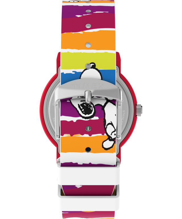 TW2V77700 Timex x Peanuts Rainbow Paint 36mm Silicone Strap Watch Strap Image