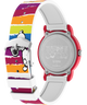 TW2V77700 Timex x Peanuts Rainbow Paint 36mm Silicone Strap Watch Caseback with Attachment Image