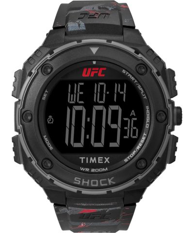 TW2V85100 Timex UFC Shock XL Fight Week 50mm Resin Strap Watch Primary Image