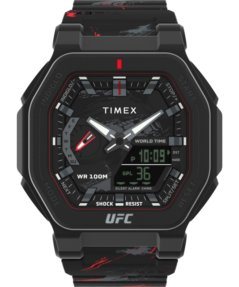 TW2V85300 Timex UFC Colossus Fight Week 45mm Resin Strap Watch Primary Image