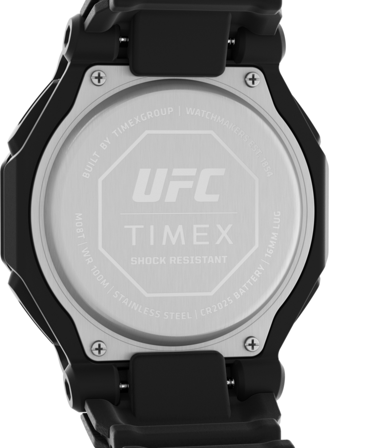 TW2V85300 Timex UFC Colossus Fight Week 45mm Resin Strap Watch Caseback Image