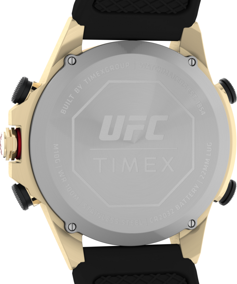 TW2V86600 Timex UFC Kick 49mm Resin Strap Watch Caseback Image