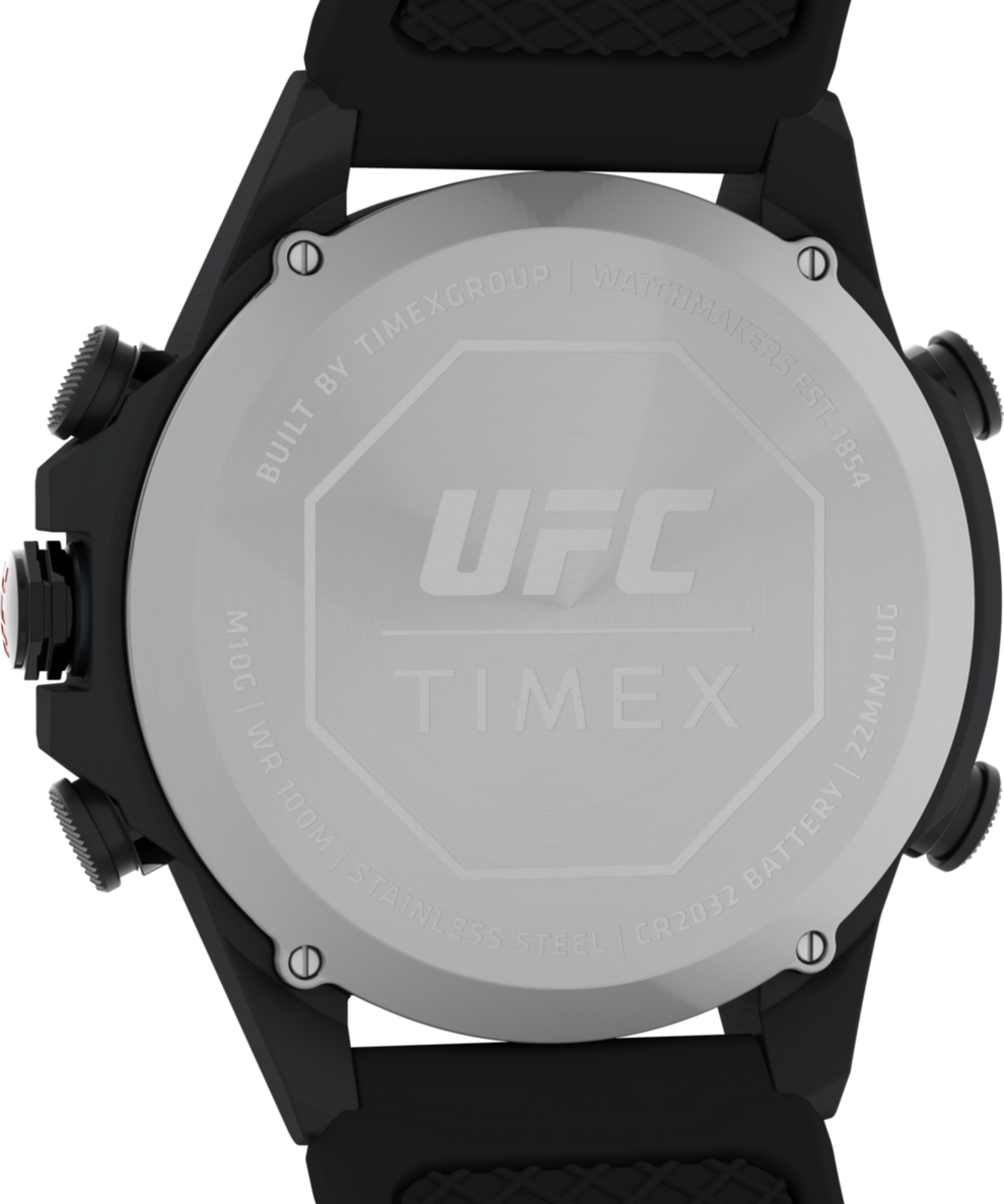 TW2V87000 Timex UFC Kick 49mm Resin Strap Watch Caseback Image