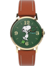 TW2V88800 Peanuts® x Timex Marlin® Hand-Wound Snoopy Tennis 34mm Leather Strap Watch Primary Image