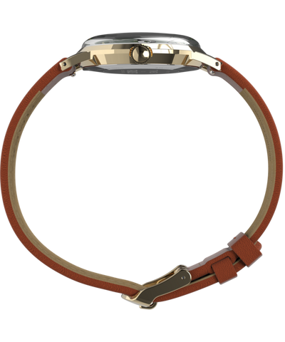 TW2V88800 Peanuts® x Timex Marlin® Hand-Wound Snoopy Tennis 34mm Leather Strap Watch Profile Image