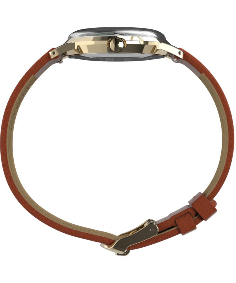 TW2V88800 Imagen de perfil de Peanuts® x Timex Marlin® de cuerda manual Snoopy Tennis de 34 mm con correa de piel