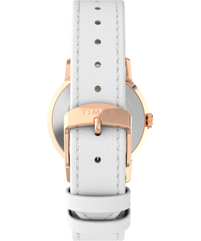 TW2V91200 Peanuts® x Timex Marlin® Hand-Wound Snoopy Floral 34mm Leather Strap Watch Strap Image