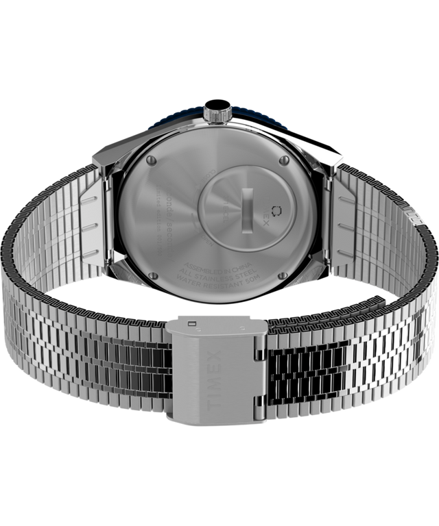 TW2V92100 Timex x seconde/seconde/ Episode #1 38mm Stainless Steel Bracelet Watch Caseback with Attachment Image