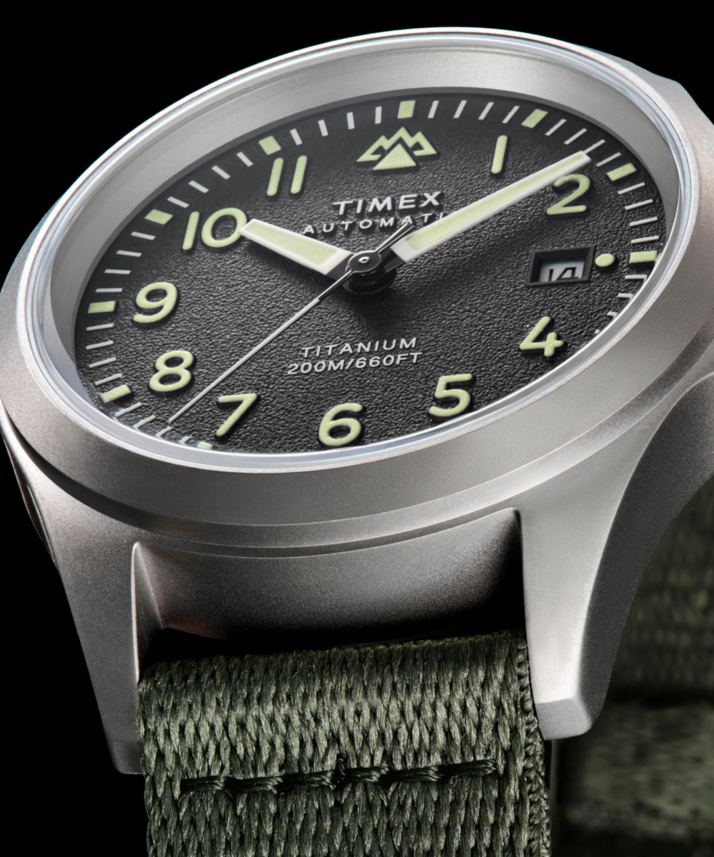 Expedition® Field Post Titanium Automatic 41mm Recycled Fabric