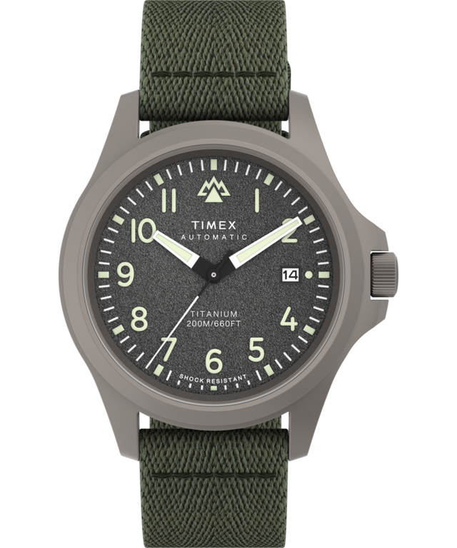 Imagen principal del reloj Expedition® Field Post Titanium Automatic de 41 mm con correa de tela reciclada TW2V95300