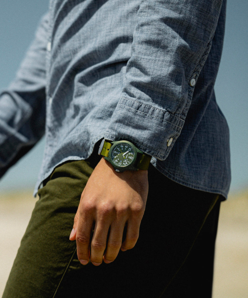 オルメル Reclaim Ocean 40mm Recycled Fabric Strap Watch - TW2V96000 | Timex US