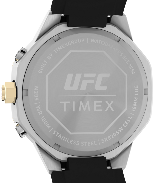 TW2V99200 Timex UFC King 45mm Silicone Strap Watch Caseback Image