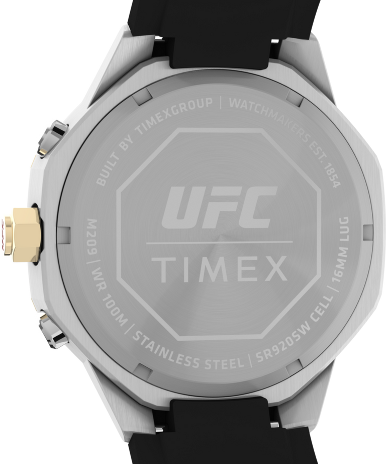 TW2V99200 Timex UFC King 45mm Silicone Strap Watch Caseback Image